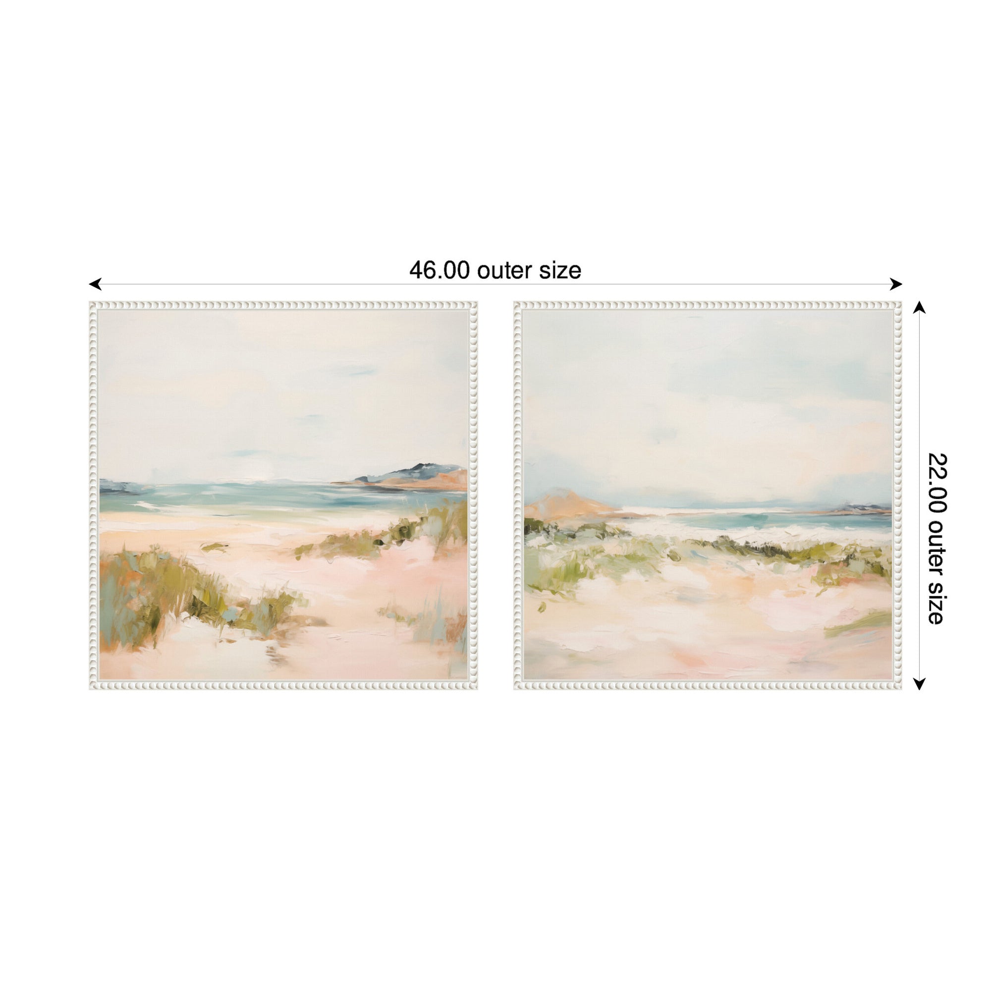 Tranquil Landscape Square 2 Piece Framed Canvas Wall Art Set by Amy Lighthall