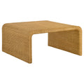 Woven Rattan Coffee Table — Natural