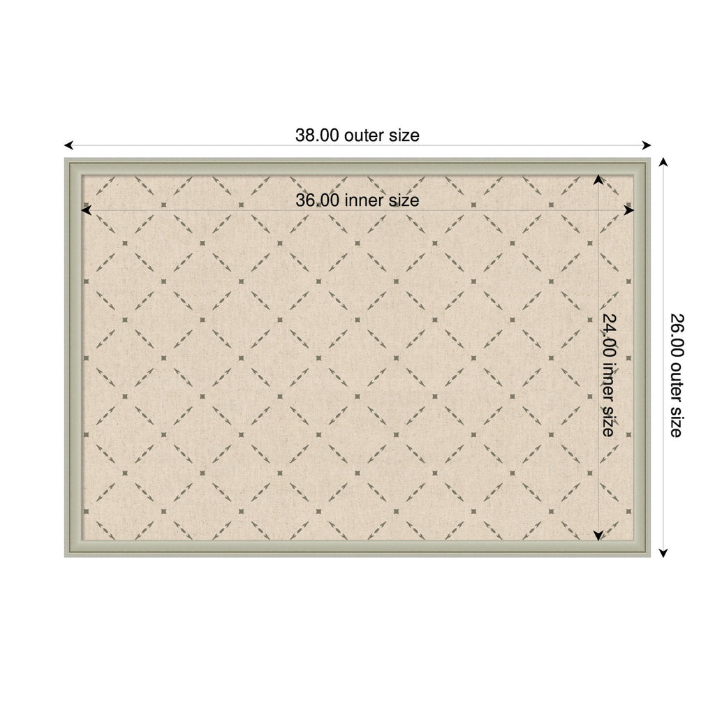 Pinboard Green Lattice Print