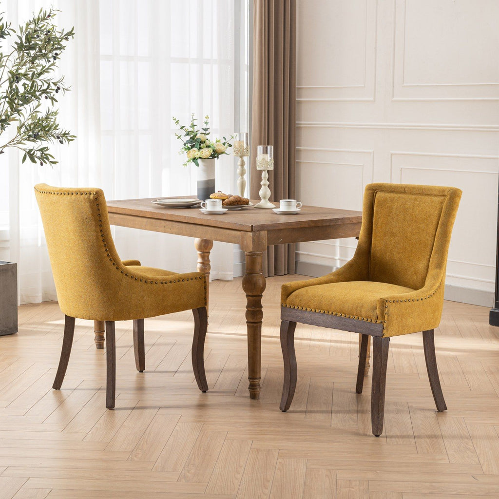 Ultra Upholstered Dining Chairs — Set of 2, Color Options