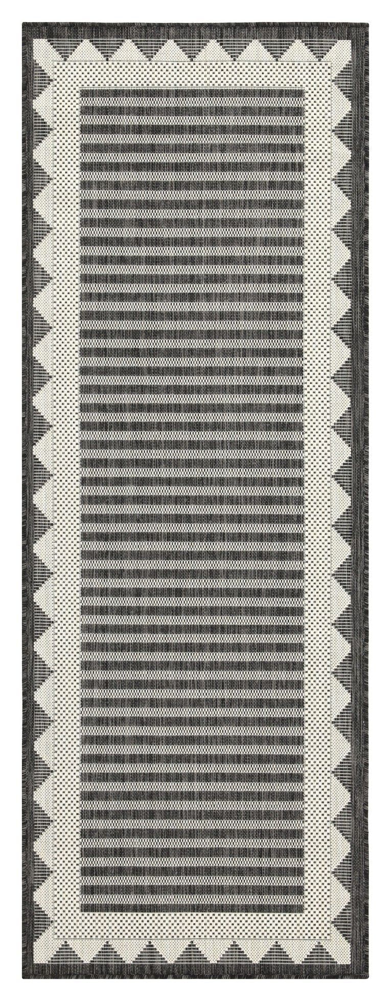 Sunshine 5'3" x 7'3" Indoor/Outdoor Area Rug - Anthracite