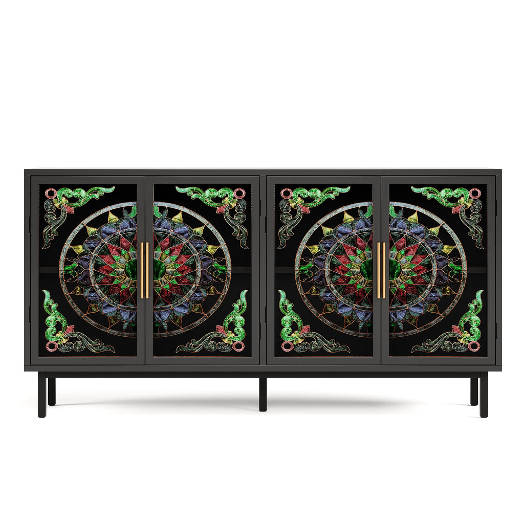 Decorative Cabinet with 4 Doors