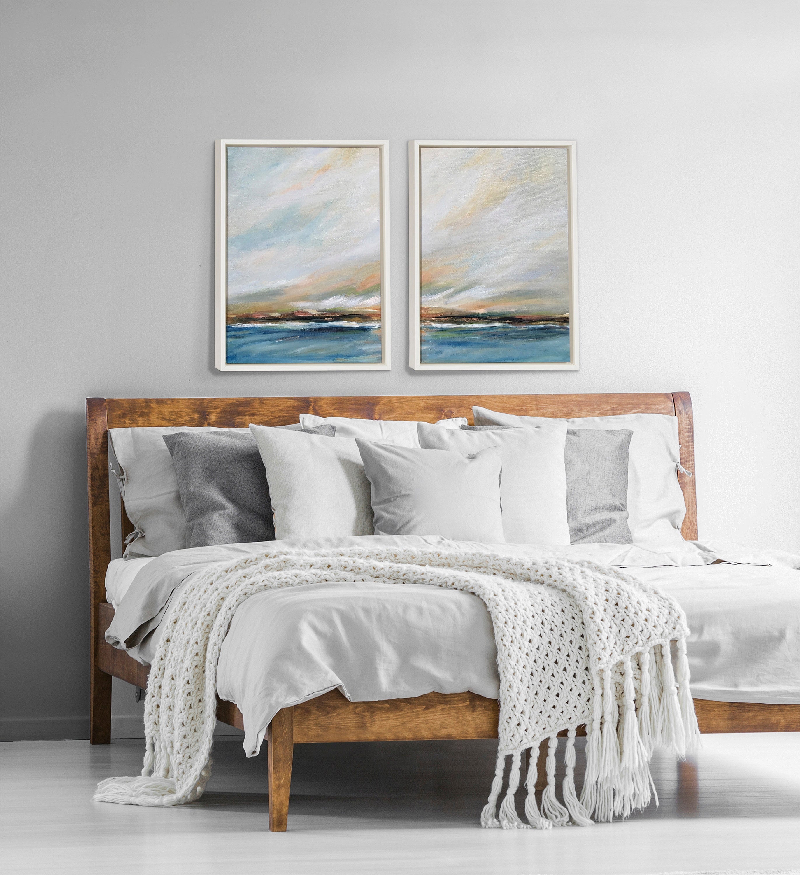 Sylvie Sunday Morning Framed Canvas Art Set by Mary Sparrow