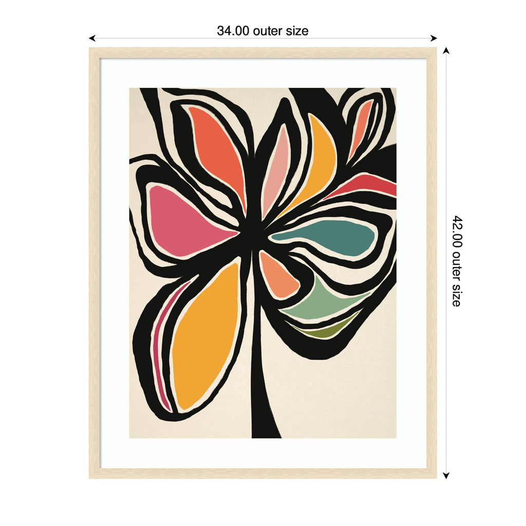 Framed Art Midnight Floral 2 by Alicia Bock