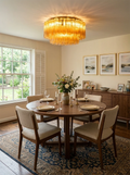 Amber Star-Shaped Glass Tube Ceiling Light