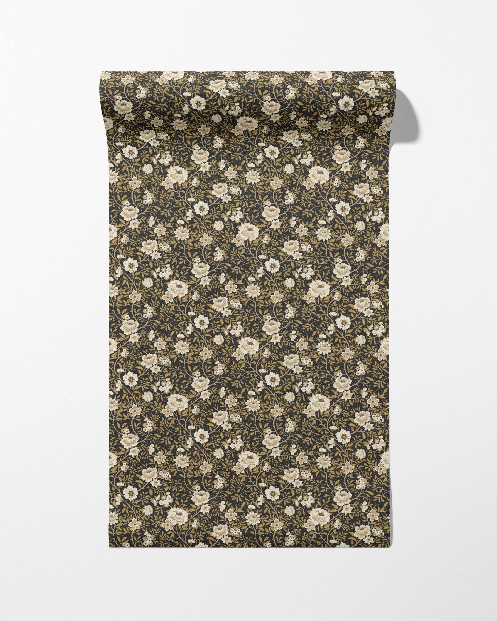 Annabelle Wallpaper in Charcoal Marigold