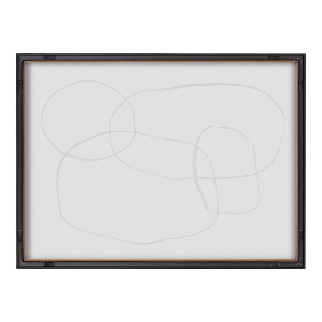 Blake 871 Modern Circles Framed Printed Glass by Teju Reval of SnazzyHues