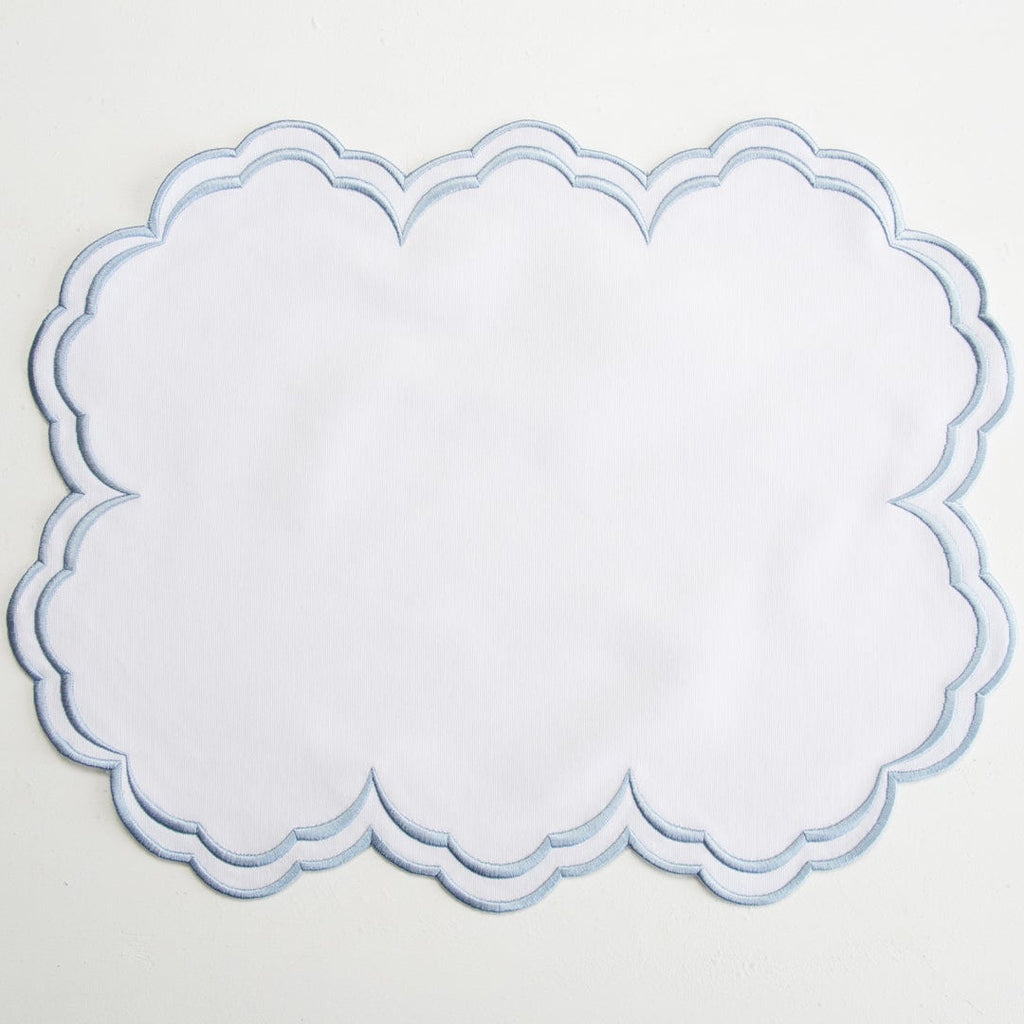 AQUELLE WHITE RECTANGLE FABRIC PLACEMAT (Set Of 4)