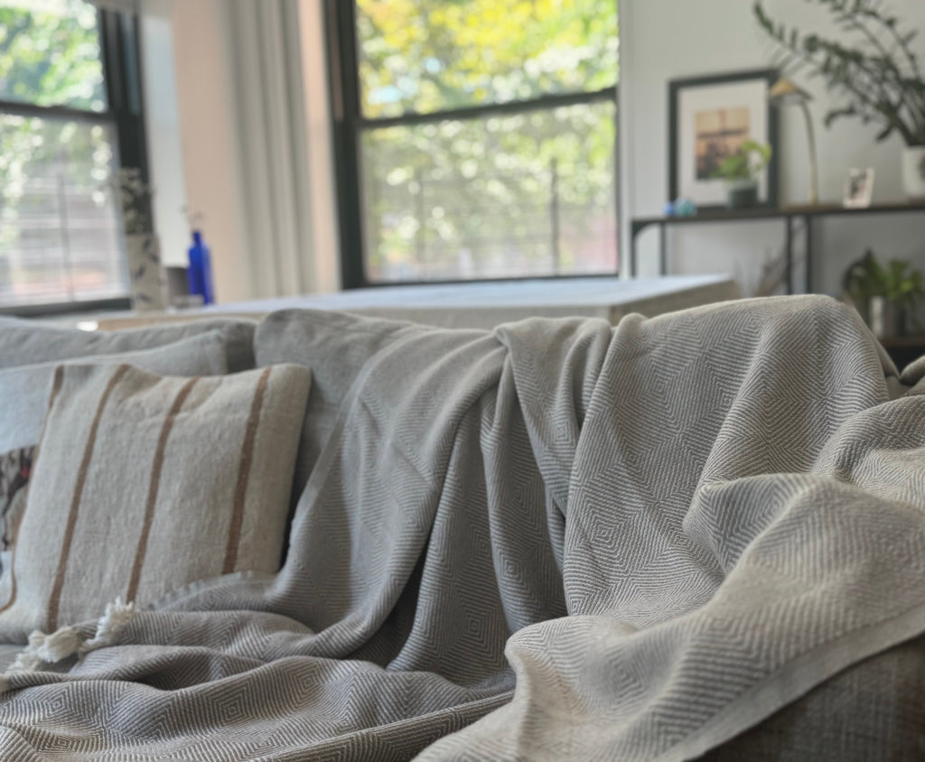Arda Recycled Cotton Throw Blanket