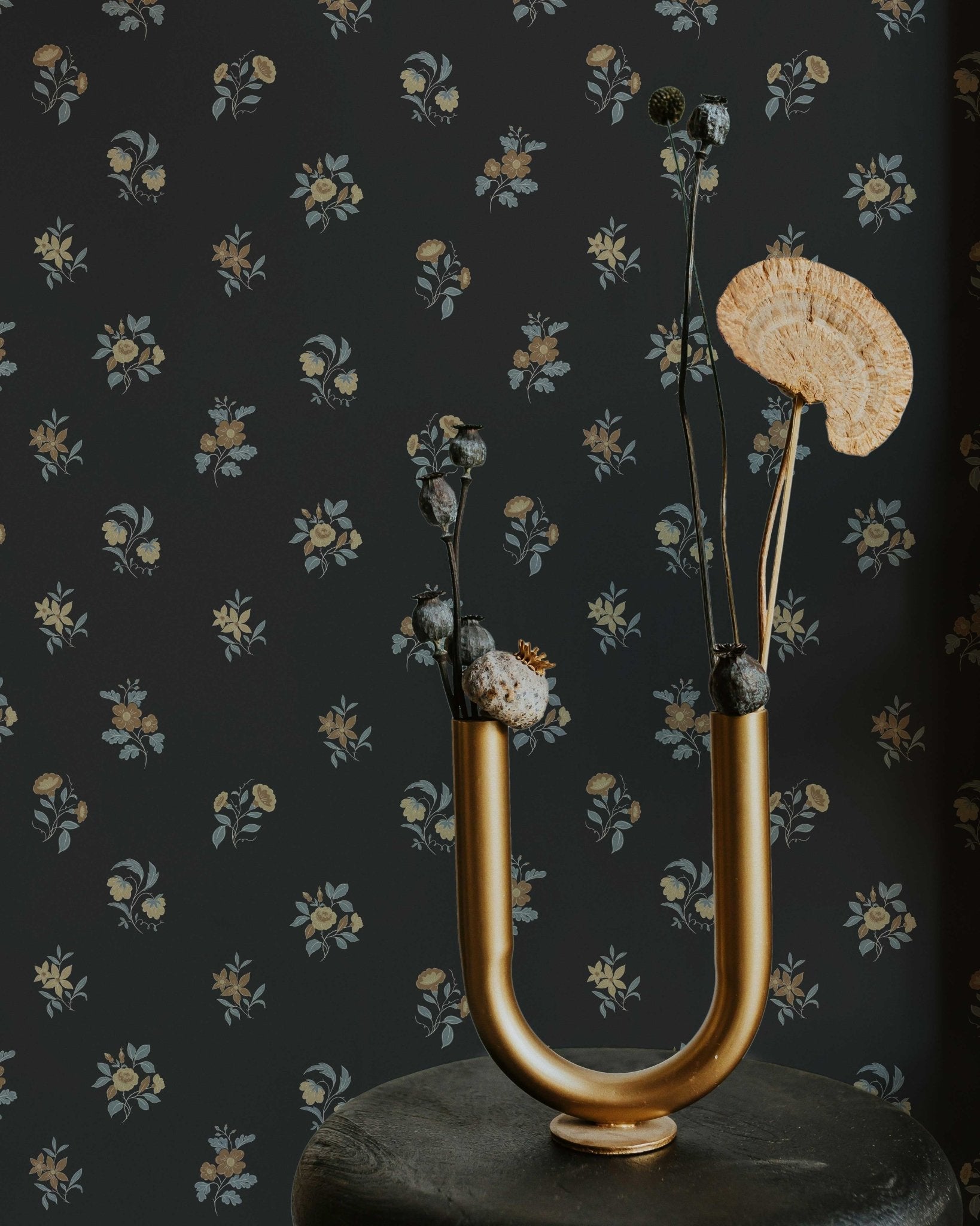 Ashthorn Wallpaper Wrought Iron