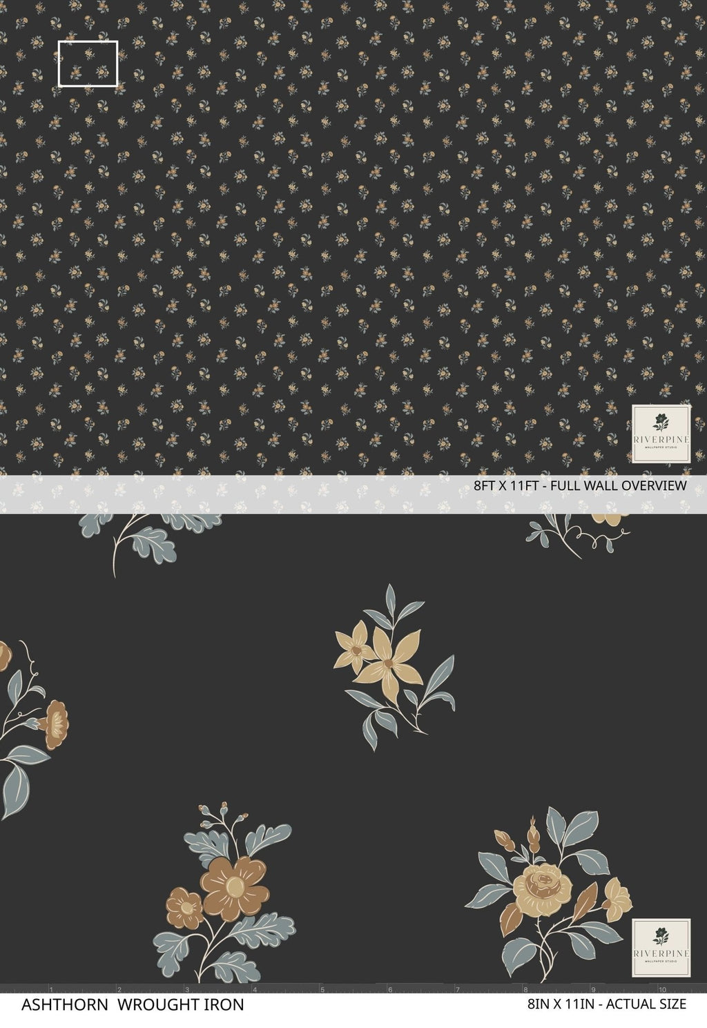 Ashthorn Wallpaper Wrought Iron