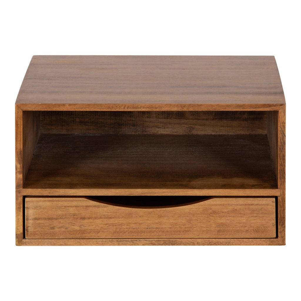 Hutton Floating Wall Shelf with Drawer