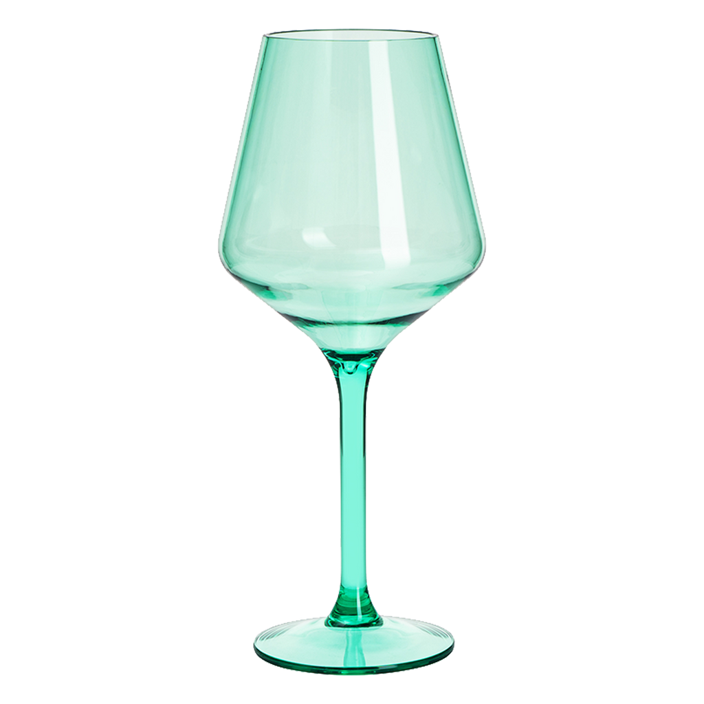 Saint Tropez Acrylic Stemmed Wine Glassware, Set of 2