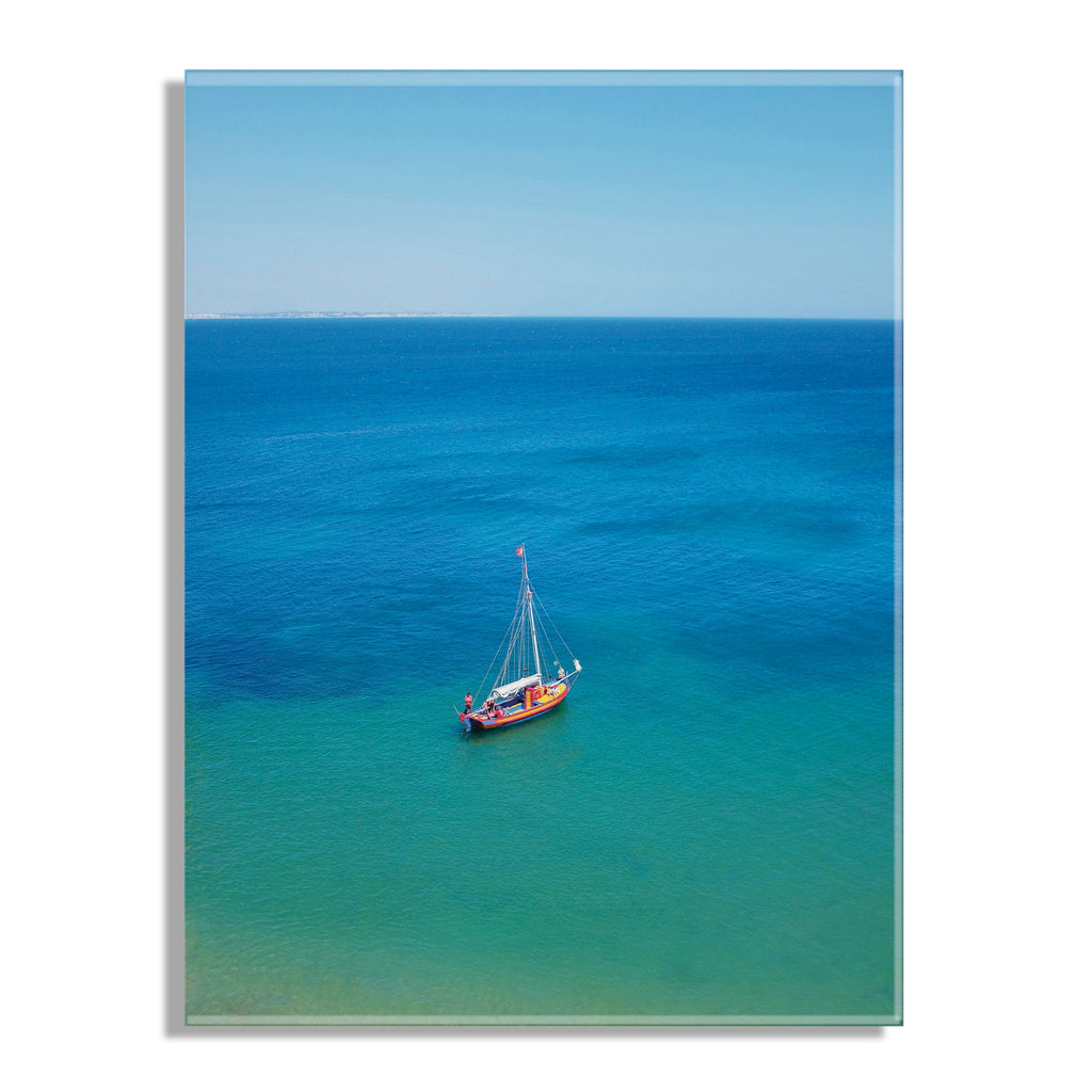 A Lagos Sail Floating Acrylic Art by Rachel Bolgov