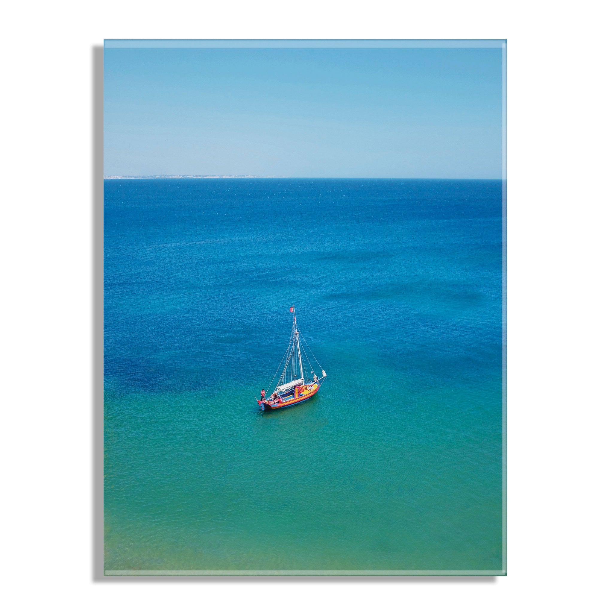 A Lagos Sail Floating Acrylic Art by Rachel Bolgov