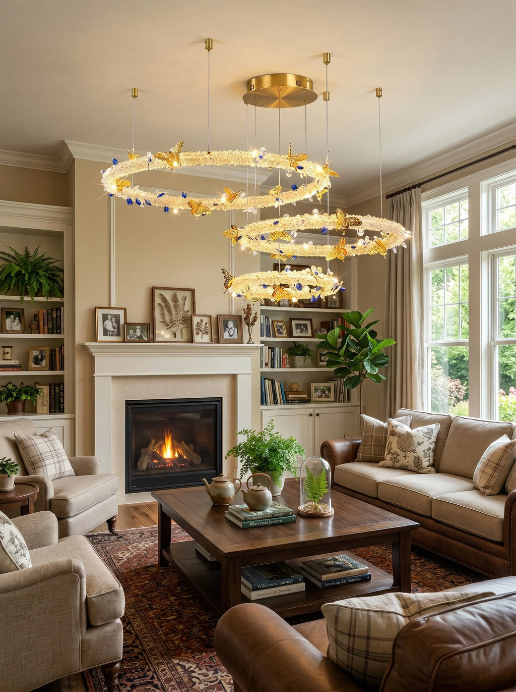 Azu Crystal Butterfly Chandelier