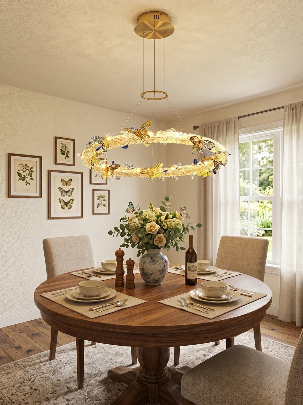 Azu Crystal Butterfly Chandelier