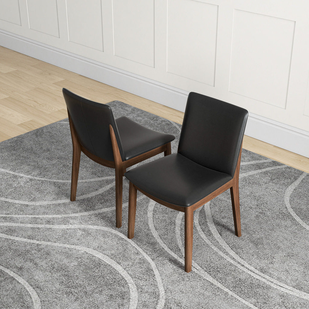 Laura Curved-Back Dining Chairs - Set of 2