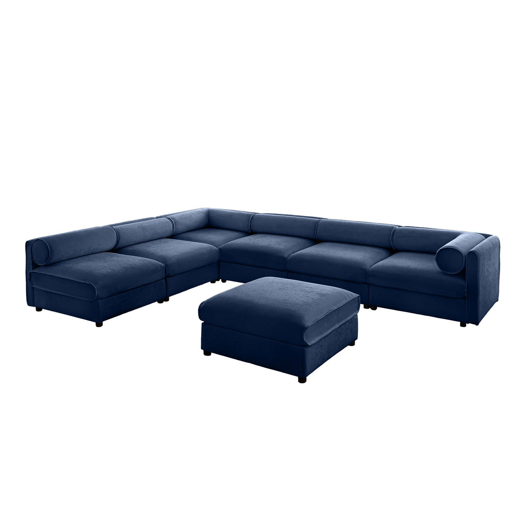 Sculptural Modular Sectional Sofa with Storage