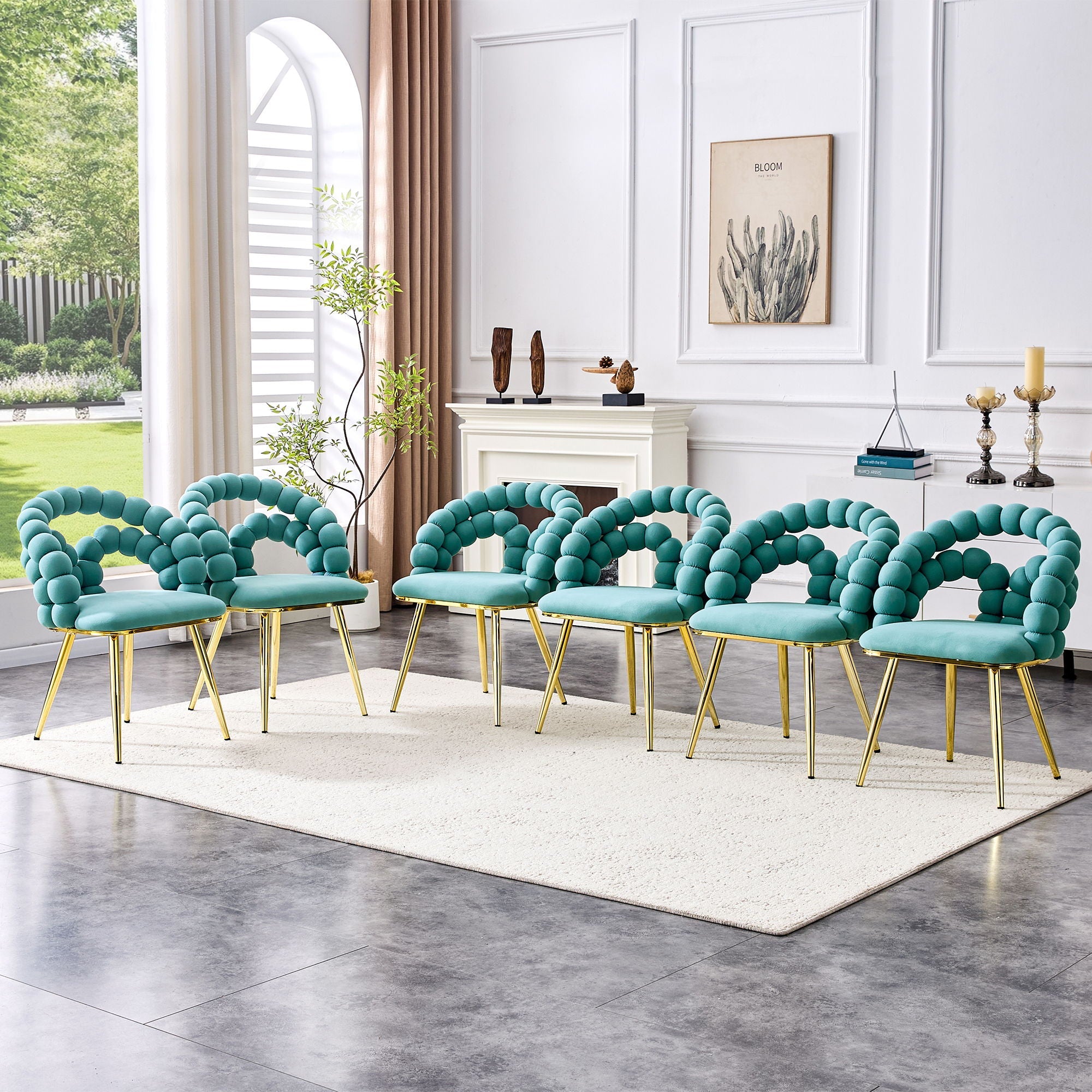 Puffy Bubble Dining Chairs — Set of 2