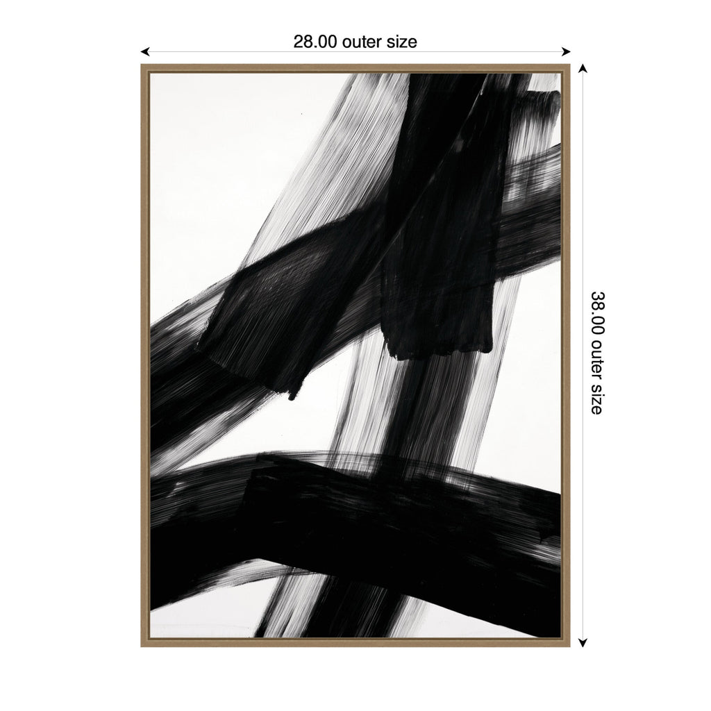 Black Mark No. 3 by Amy Lighthall Framed Canvas Wall Art Print