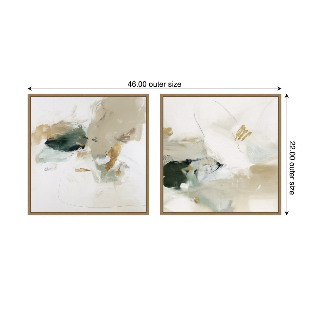 Field No. 1 & No. 2 2 Piece Framed Canvas Wall Art Set by Amy Lighthall
