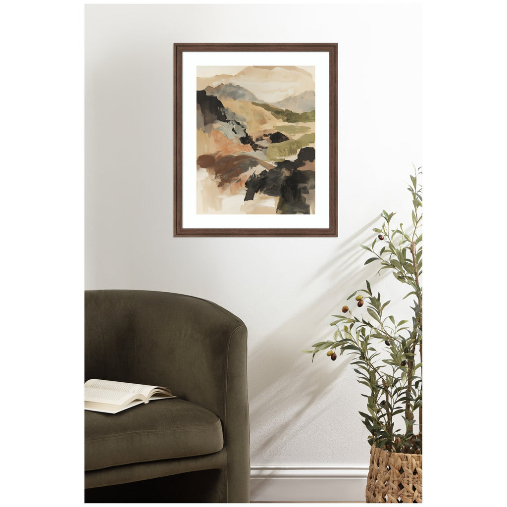 Framed Art Tonal Mountains II by Amy Lighthall