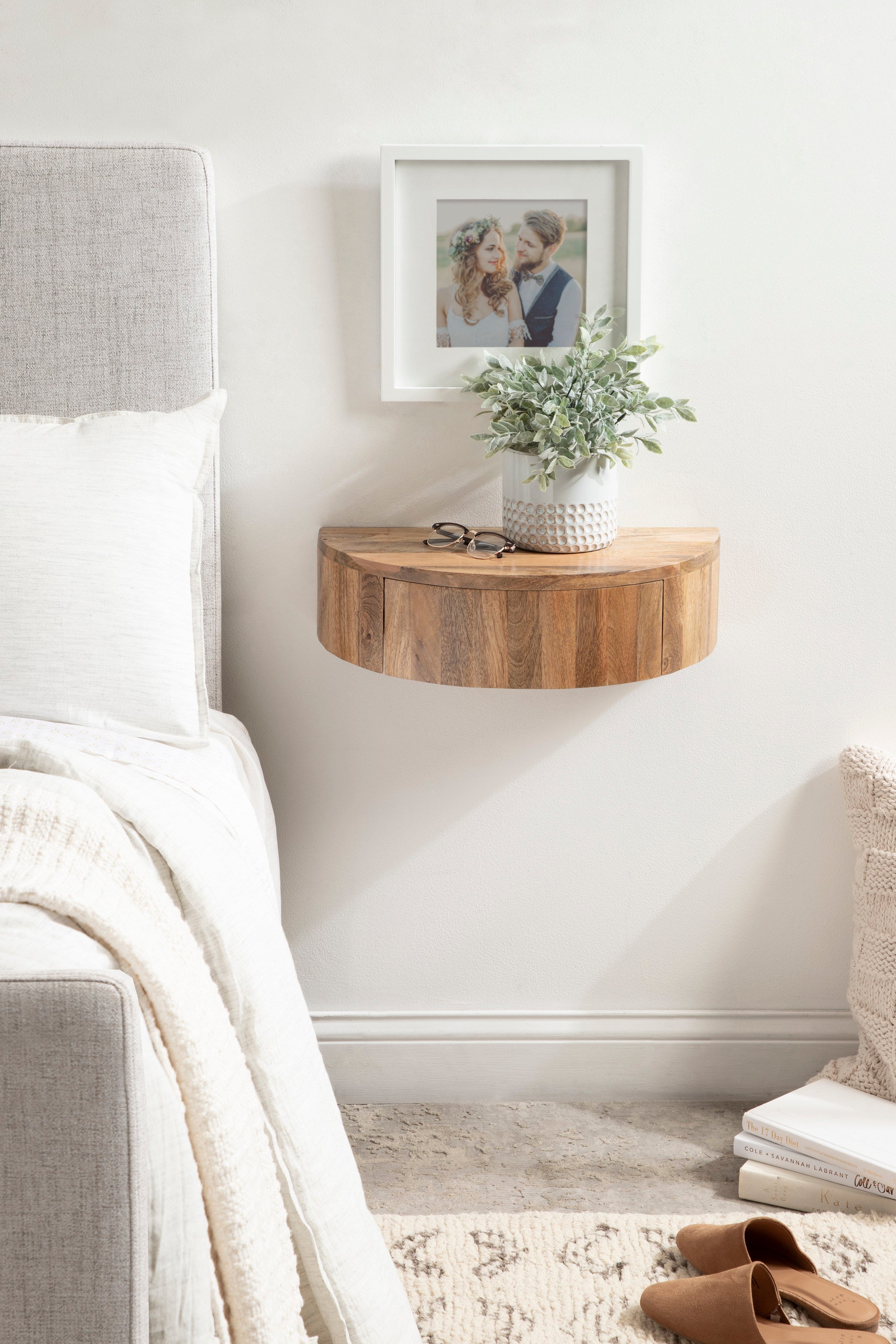 Reid Floating Wood Side Table