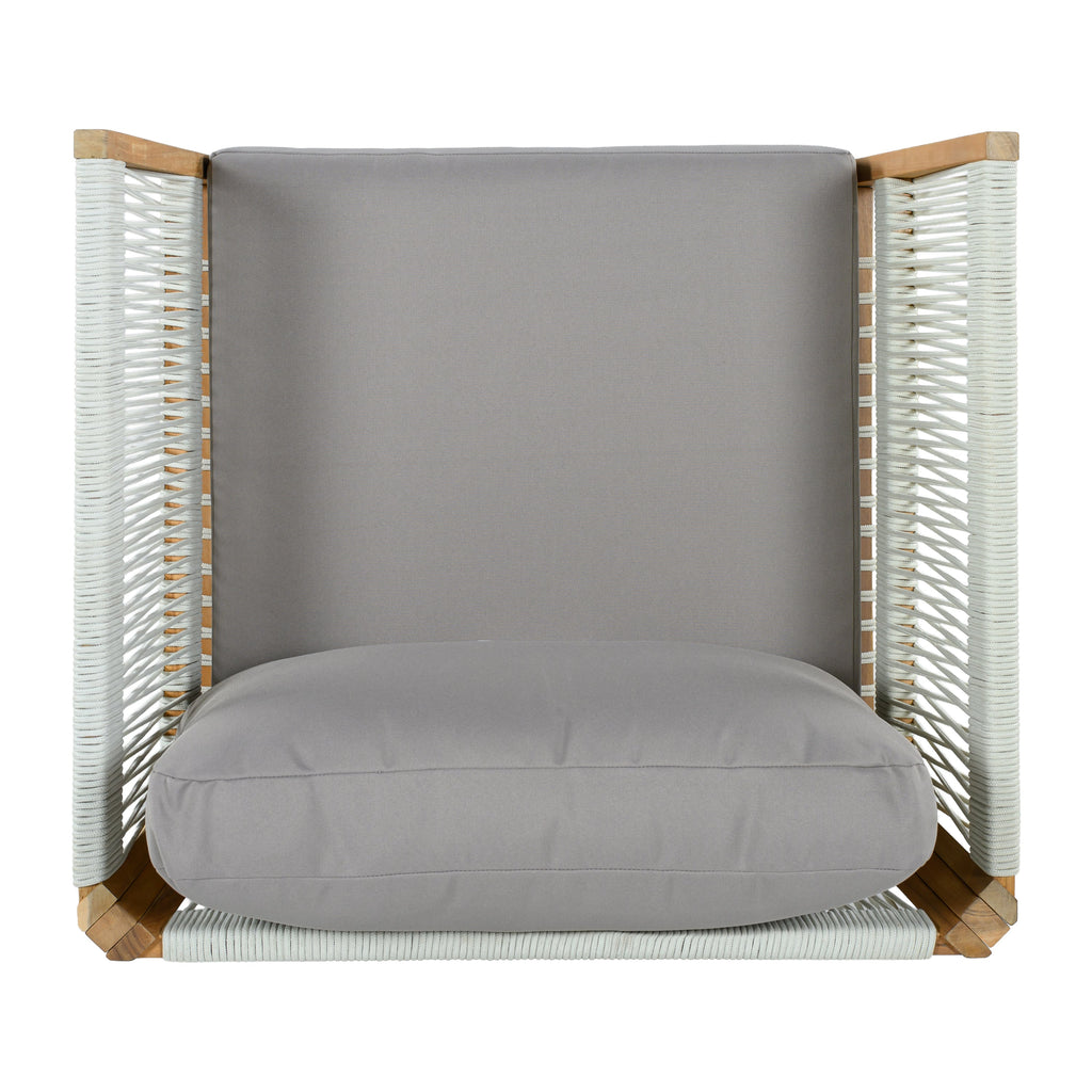 Acacia & Rope Patio Chair — Natural