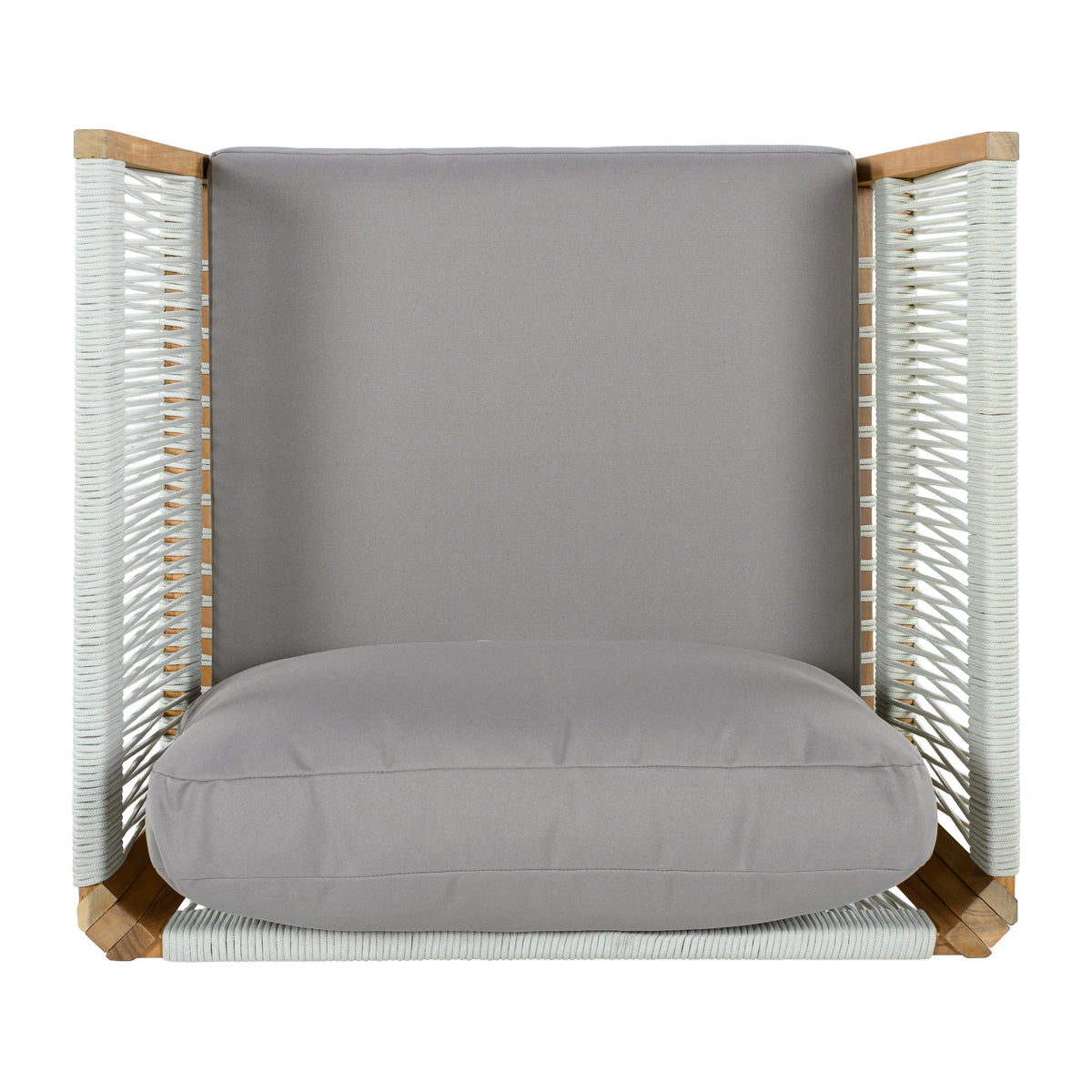 Acacia & Rope Patio Chair — Natural