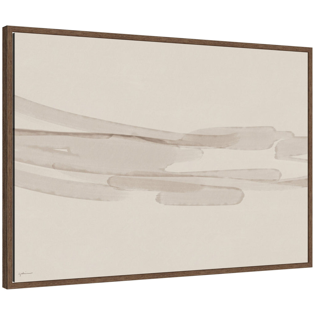 Neutral Tones by Gabrielly Guedes Framed Canvas Wall Art Print