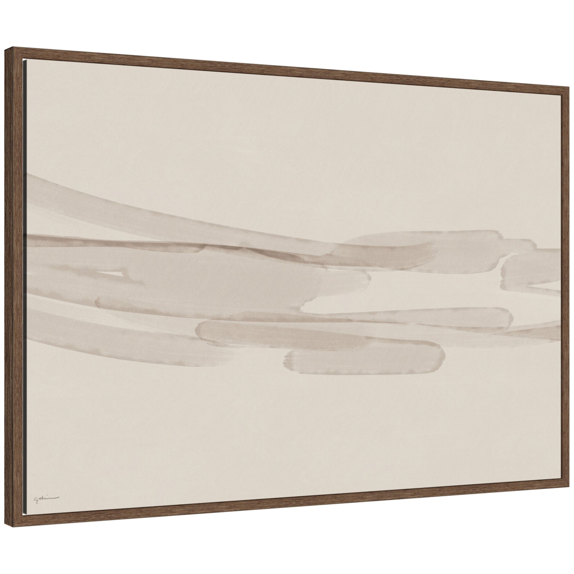 Neutral Tones by Gabrielly Guedes Framed Canvas Wall Art Print