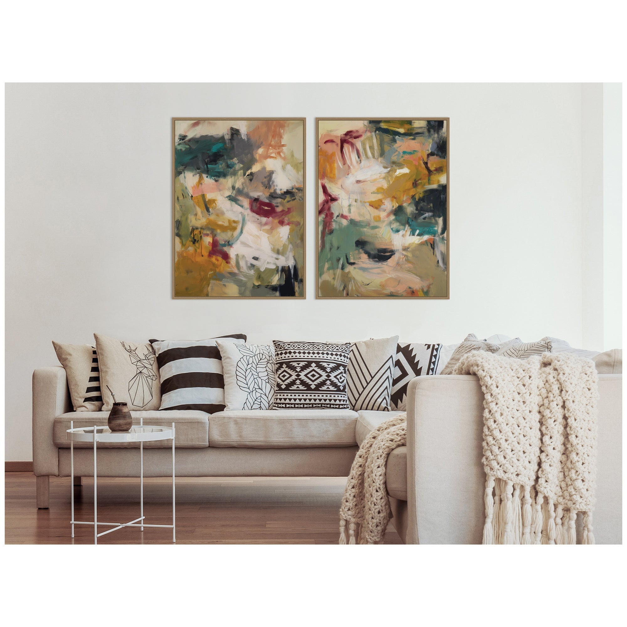 Painted Storm No. 1 & No. 2 2 Piece Framed Canvas Wall Art Set by Amy Lighthall