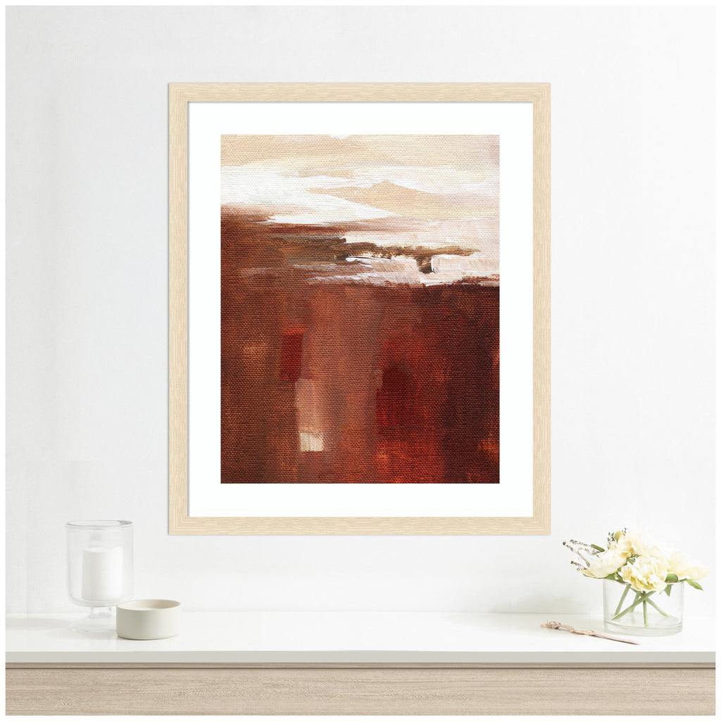 Framed Art Earthen Abstract by Nikita Jariwala