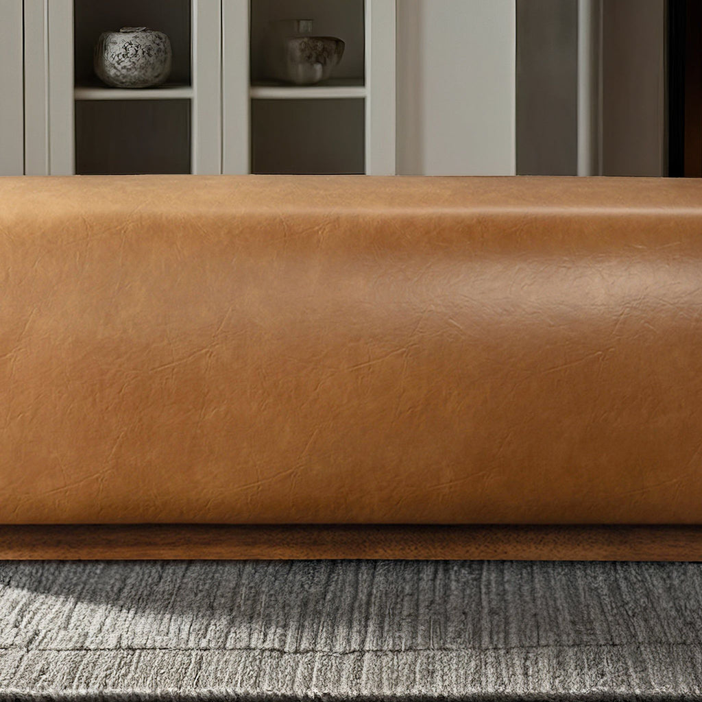 Japanese-Inspired Minimalist Upholstered Bench