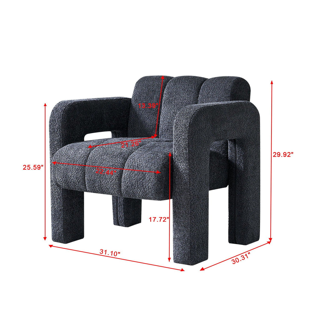 Bouclé Upholstered Accent Chair