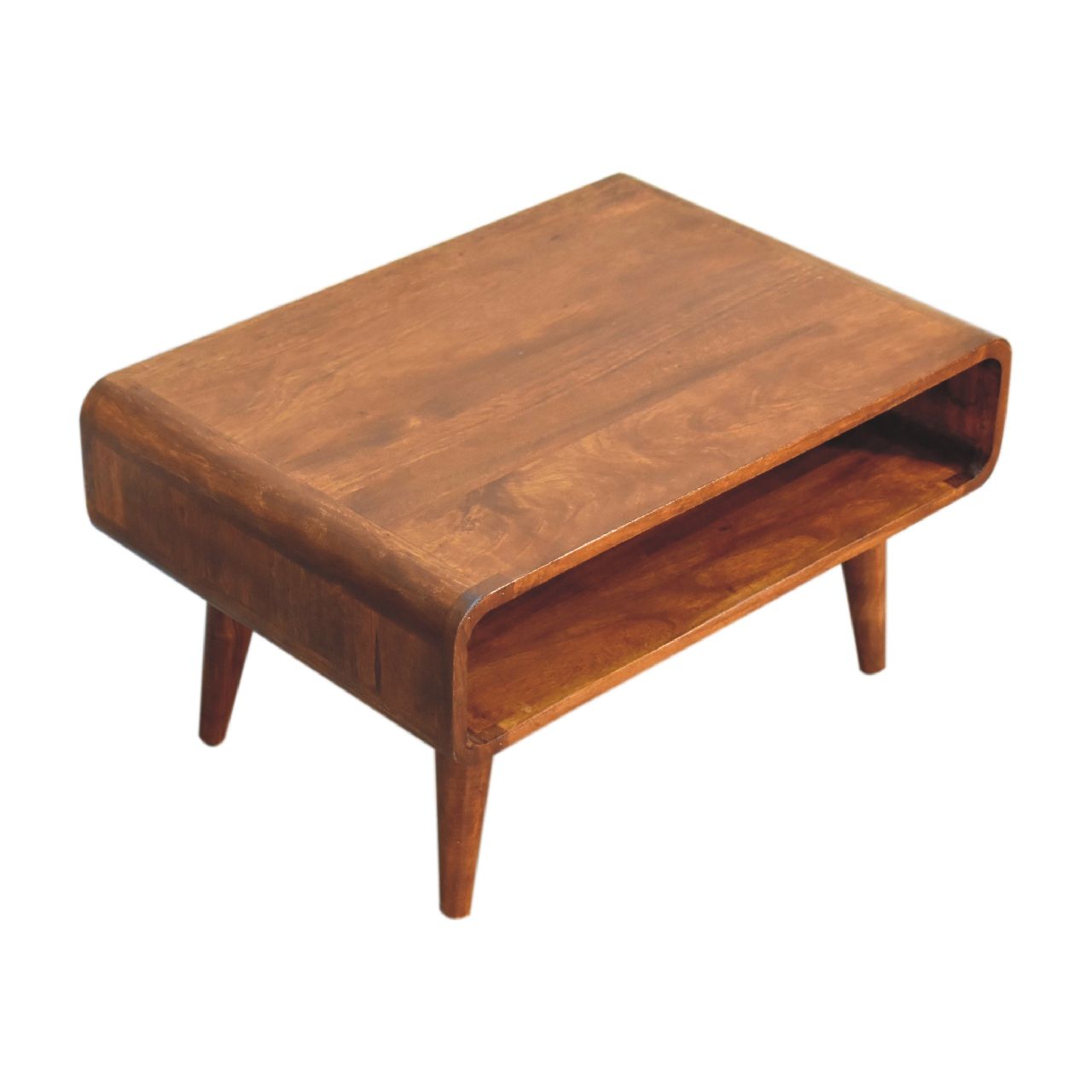 Open Mango Wood Media Table