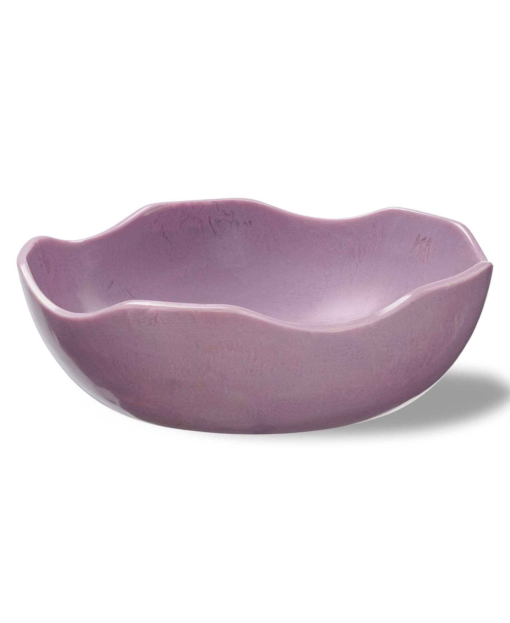 Aubergine Wavy Resin Bowl — Large