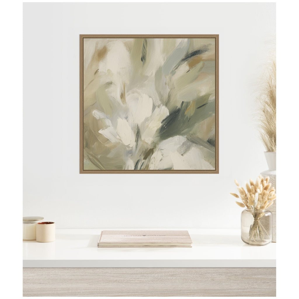 Olive Bloom No. 1 by Amy Lighthall Framed Canvas Wall Art Print