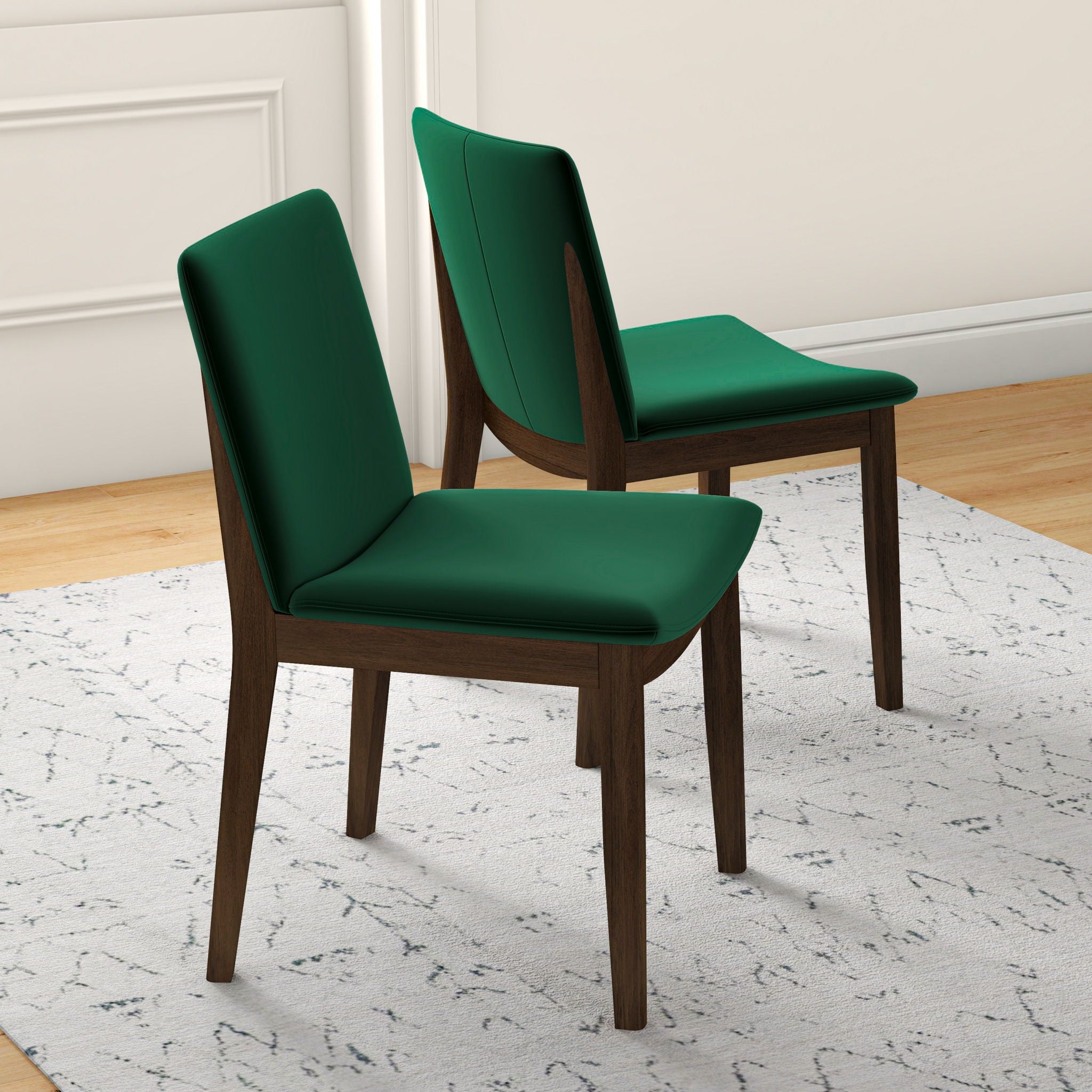 Laura Curved-Back Dining Chairs - Set of 2