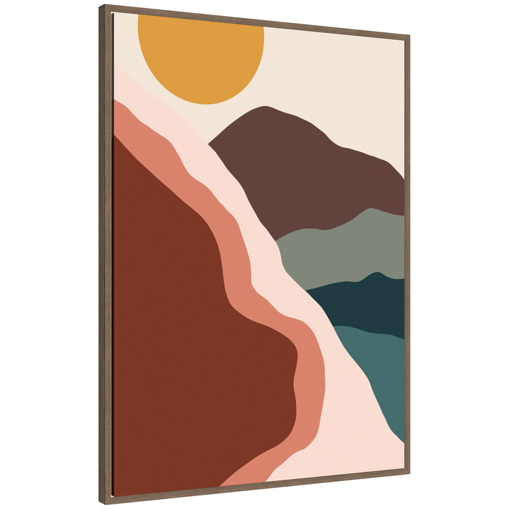 Move Mountains by Alicia Bock Framed Canvas Wall Art Print