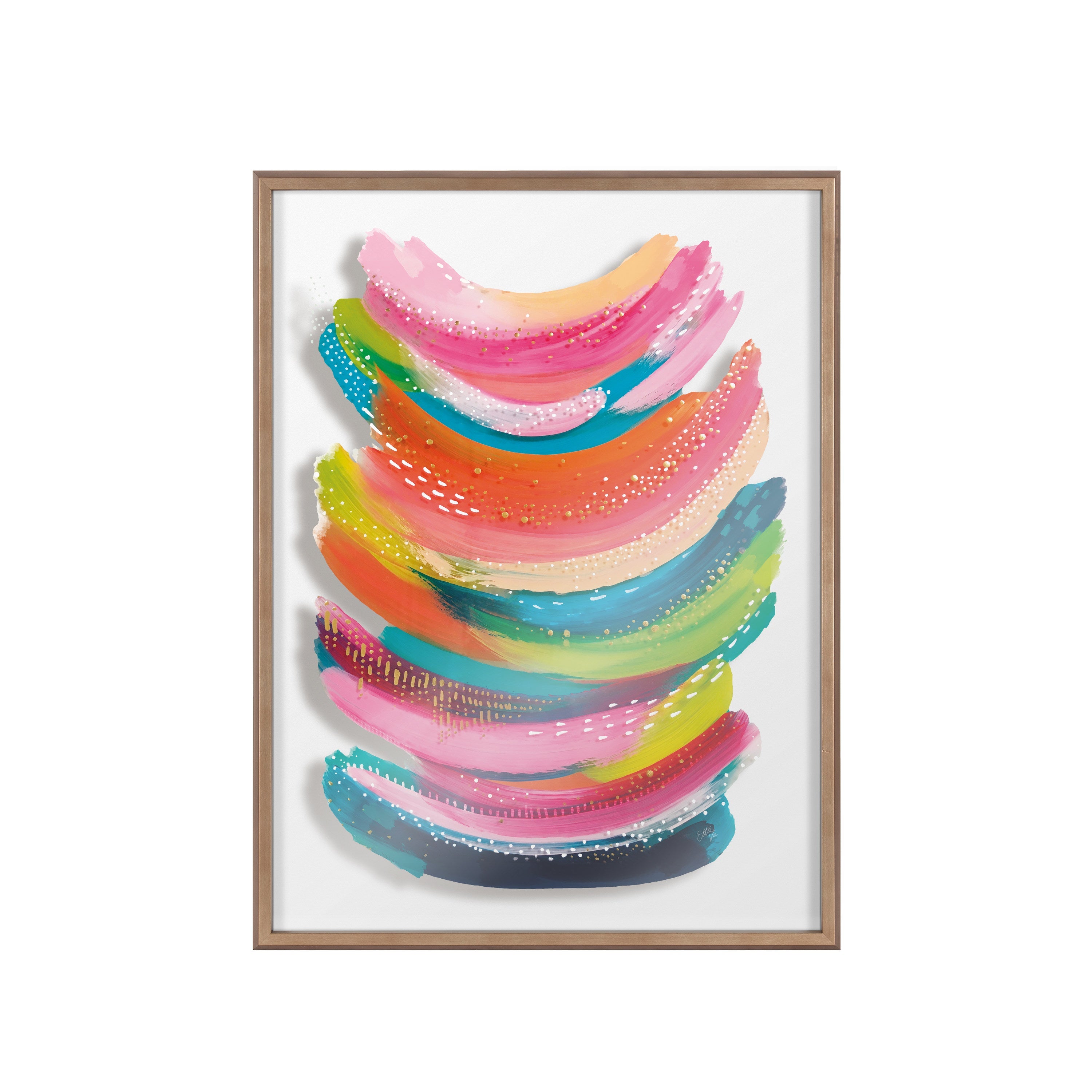 Blake Bright Abstract Framed Printed Art by Jessi Raulet of Ettavee