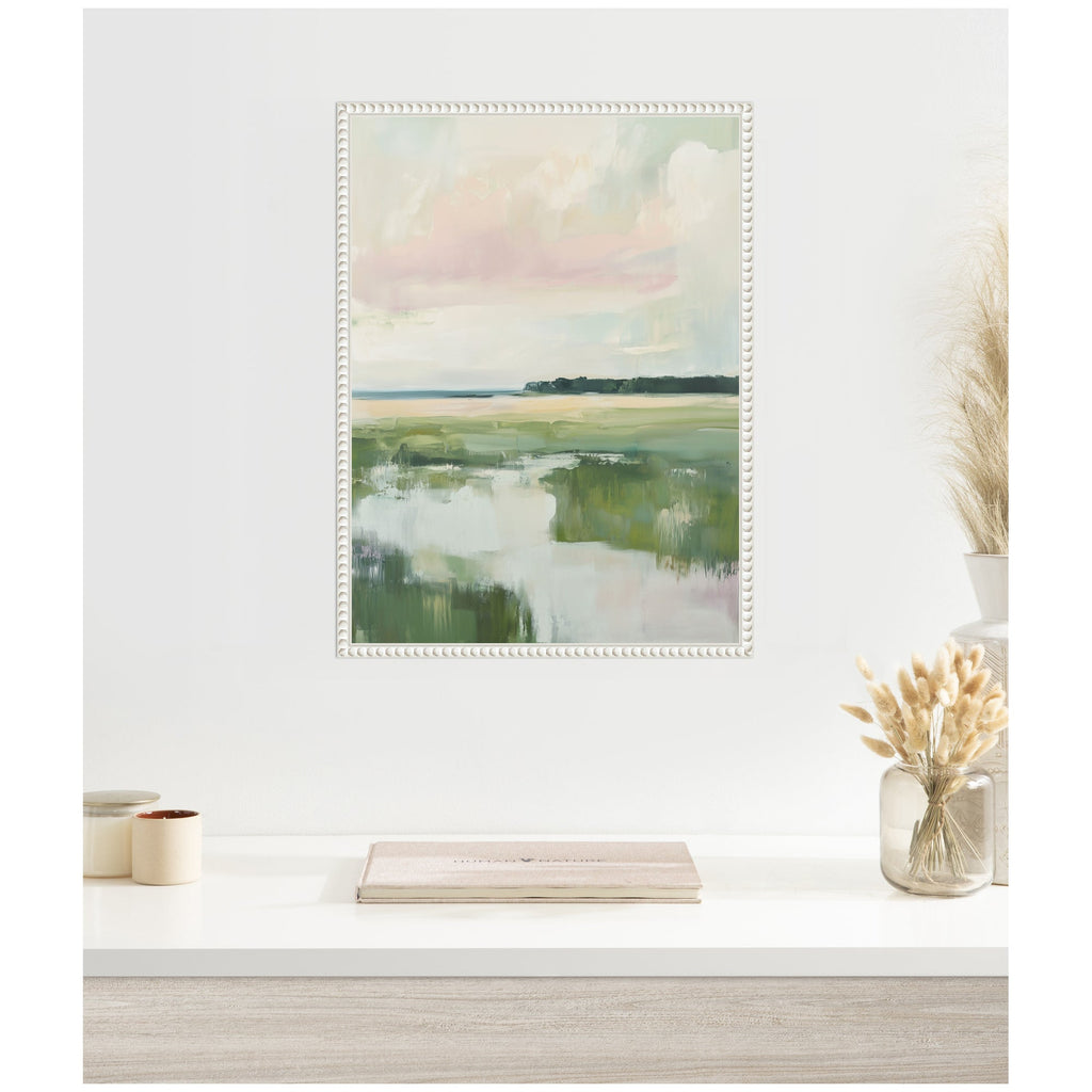 Sylvie Pastel Horizon I Framed Canvas by Amy Lighthall
