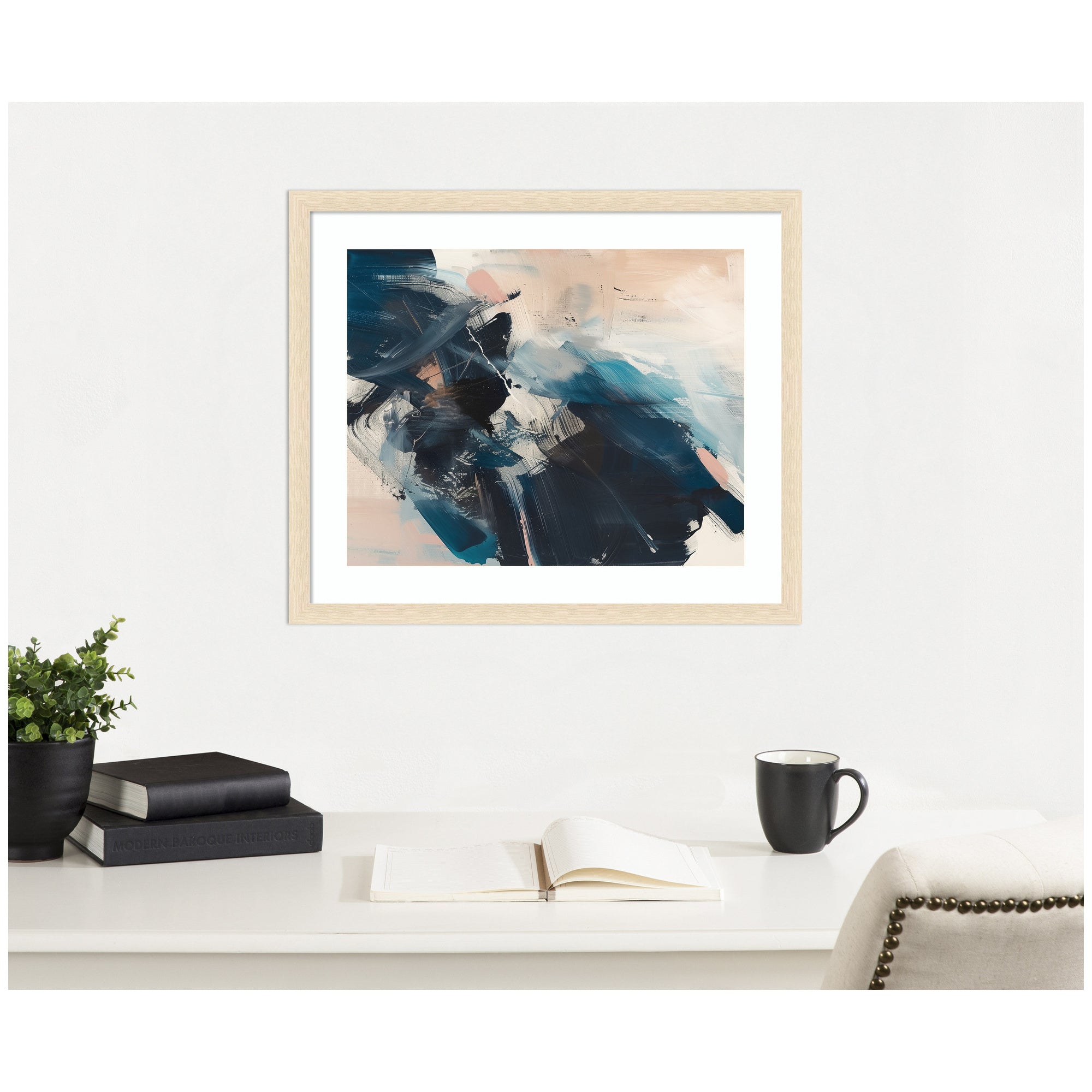Framed Art Deep Blue Momentum II by Amy Lighthall