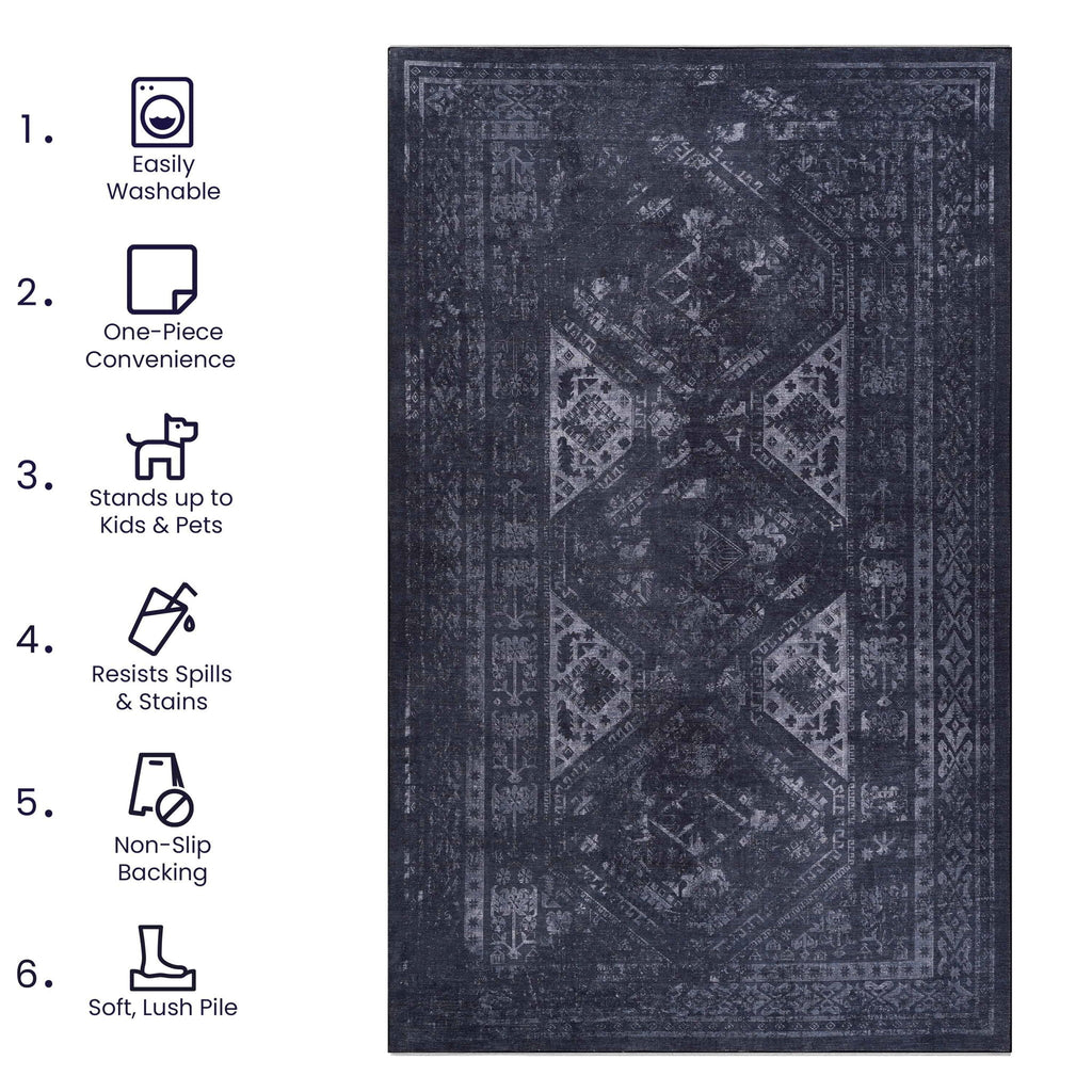 Maval Washable Runner Rug