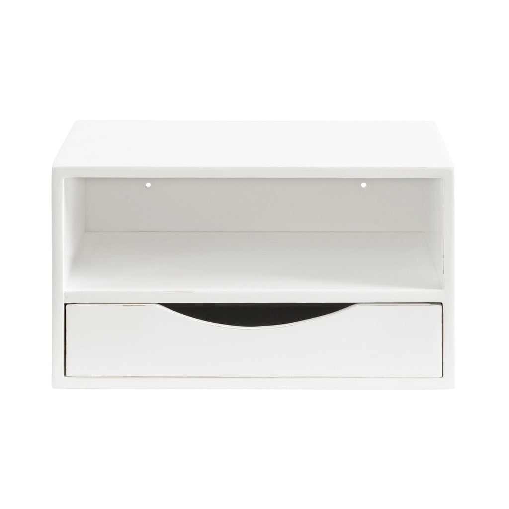 Hutton Floating Wall Shelf with Drawer