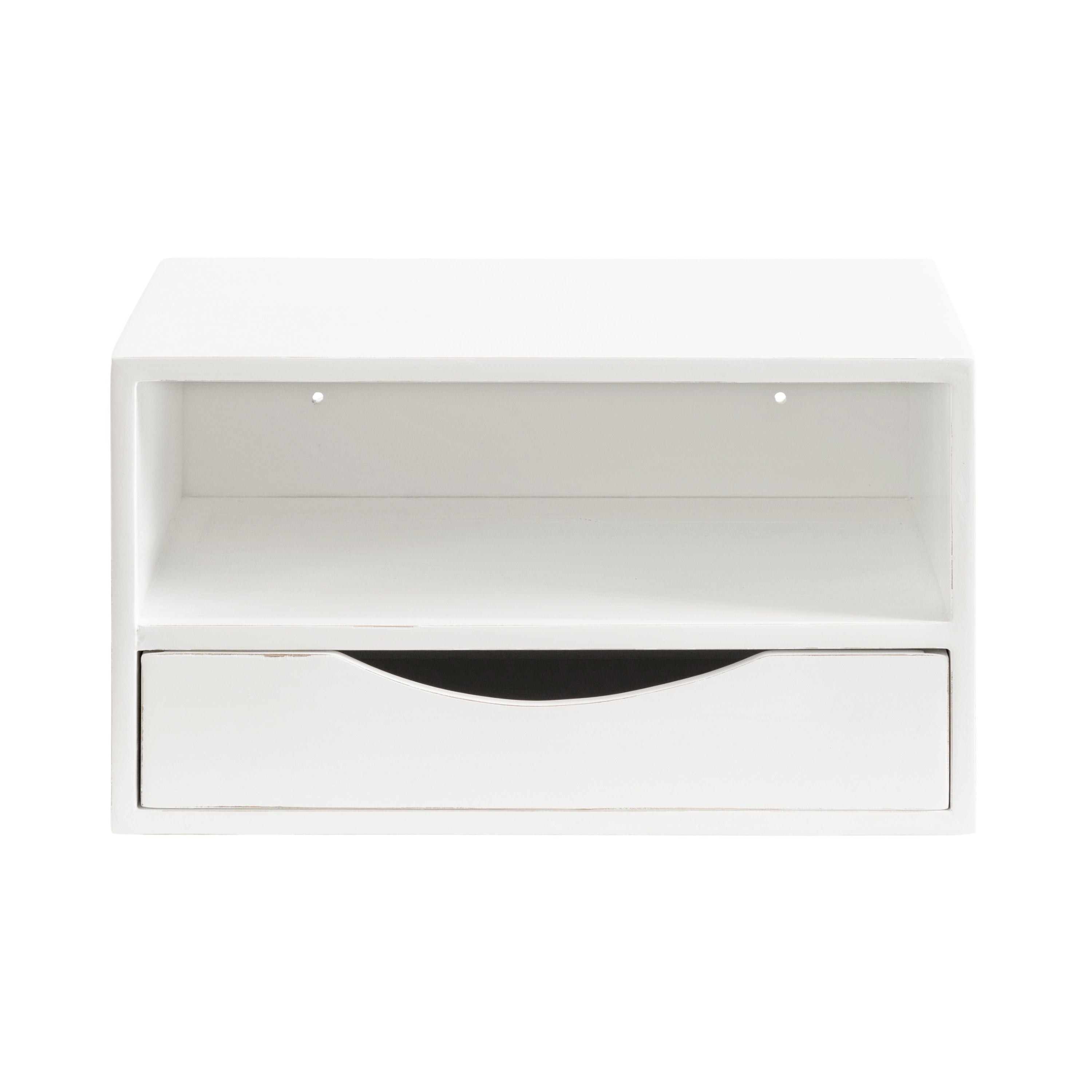Hutton Floating Wall Shelf with Drawer