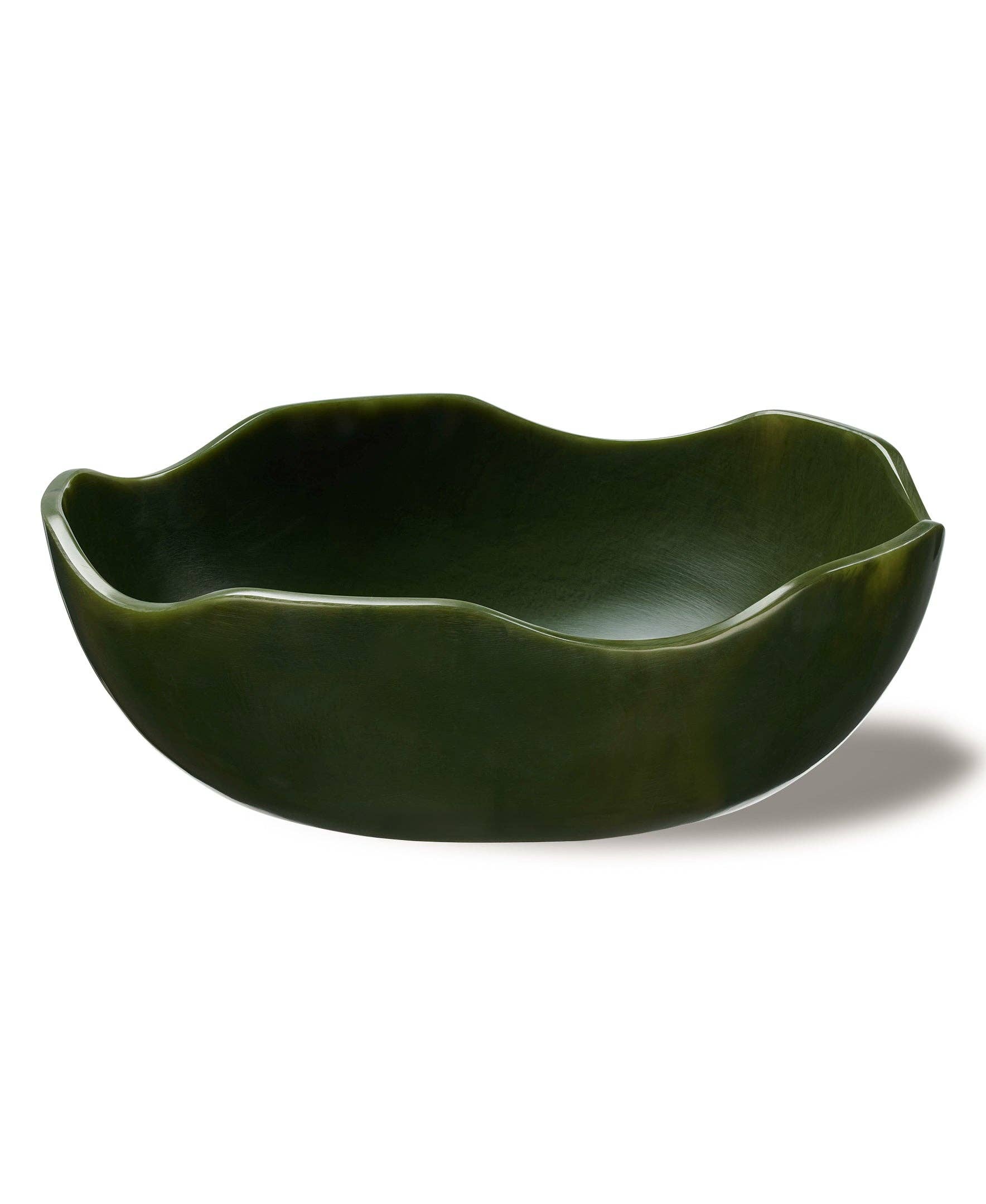Aubergine Wavy Resin Bowl — Large