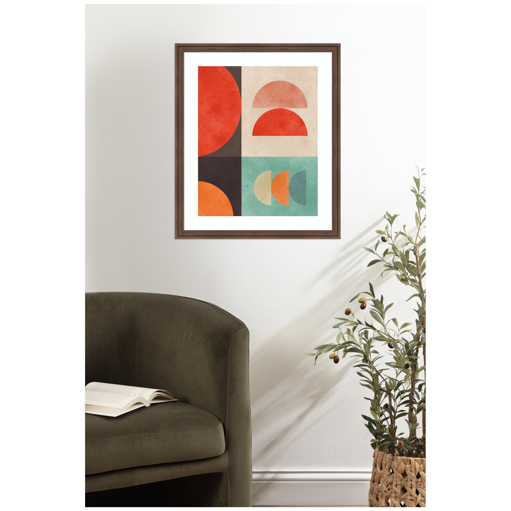 Circles in Harmony No. 11 by Vitor Costa Framed Wall Art Print