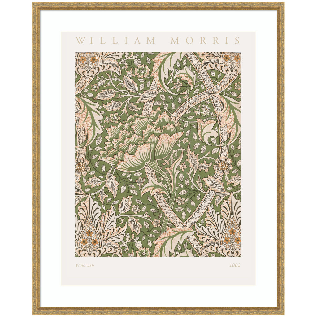 Framed Art Poster William Morris Windrush 1883 by The Art Institute of Chicago